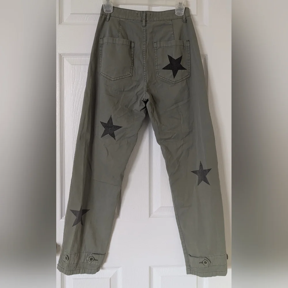 Pistola Tammy High Waisted Straight Leg Pants, Royal Honor Cotton Size 24 - Picture 7 of 16